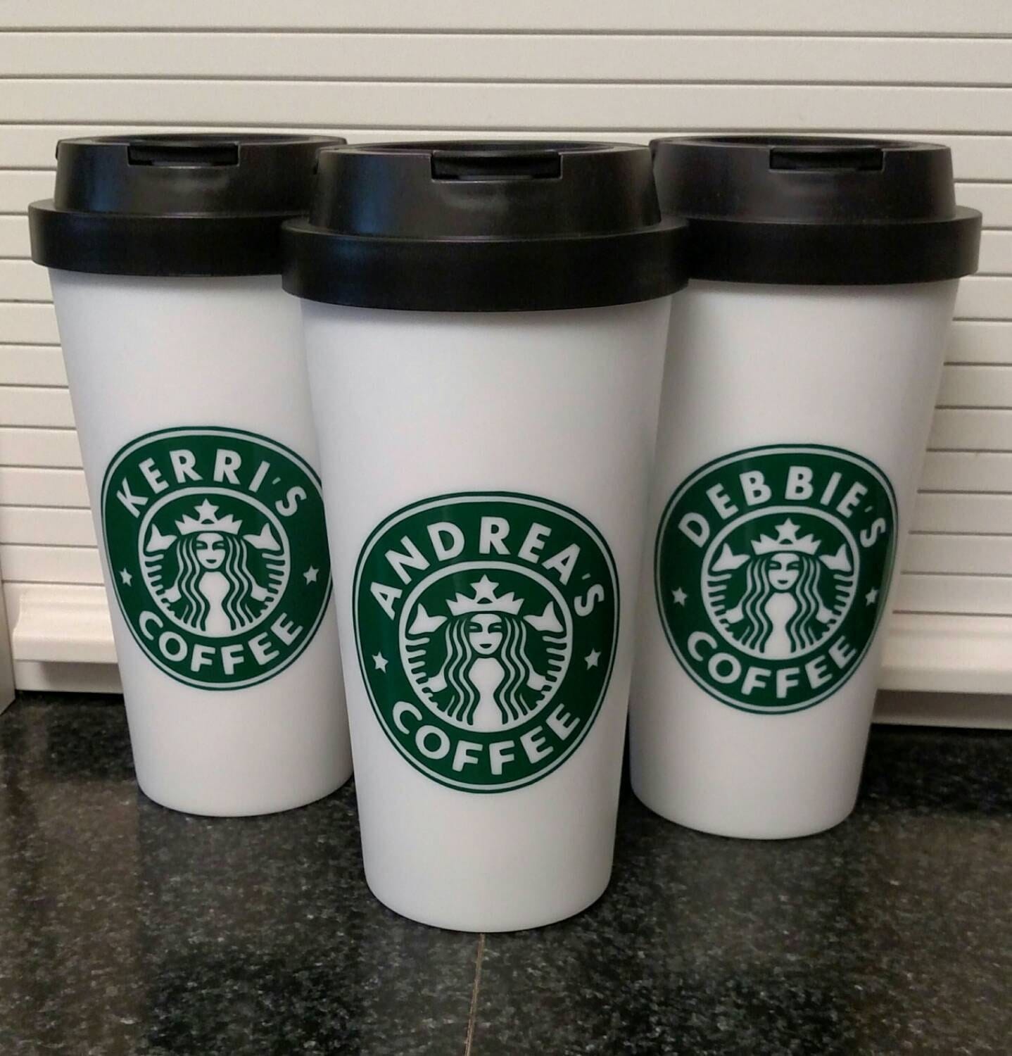 Starbucks Personalized Hot Coffee Cup Mug With Lid Reusable