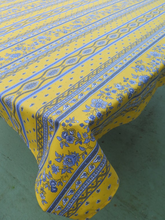Square oilcloth tablecloth cotton coated . Fabric from