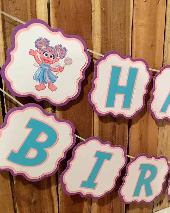 Abby Cadabby Happy Birthday Banner