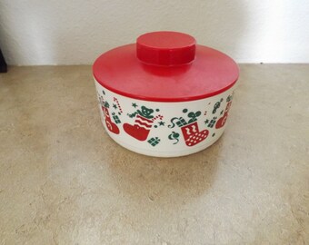 Tupperware Christmas Bowl and Lid