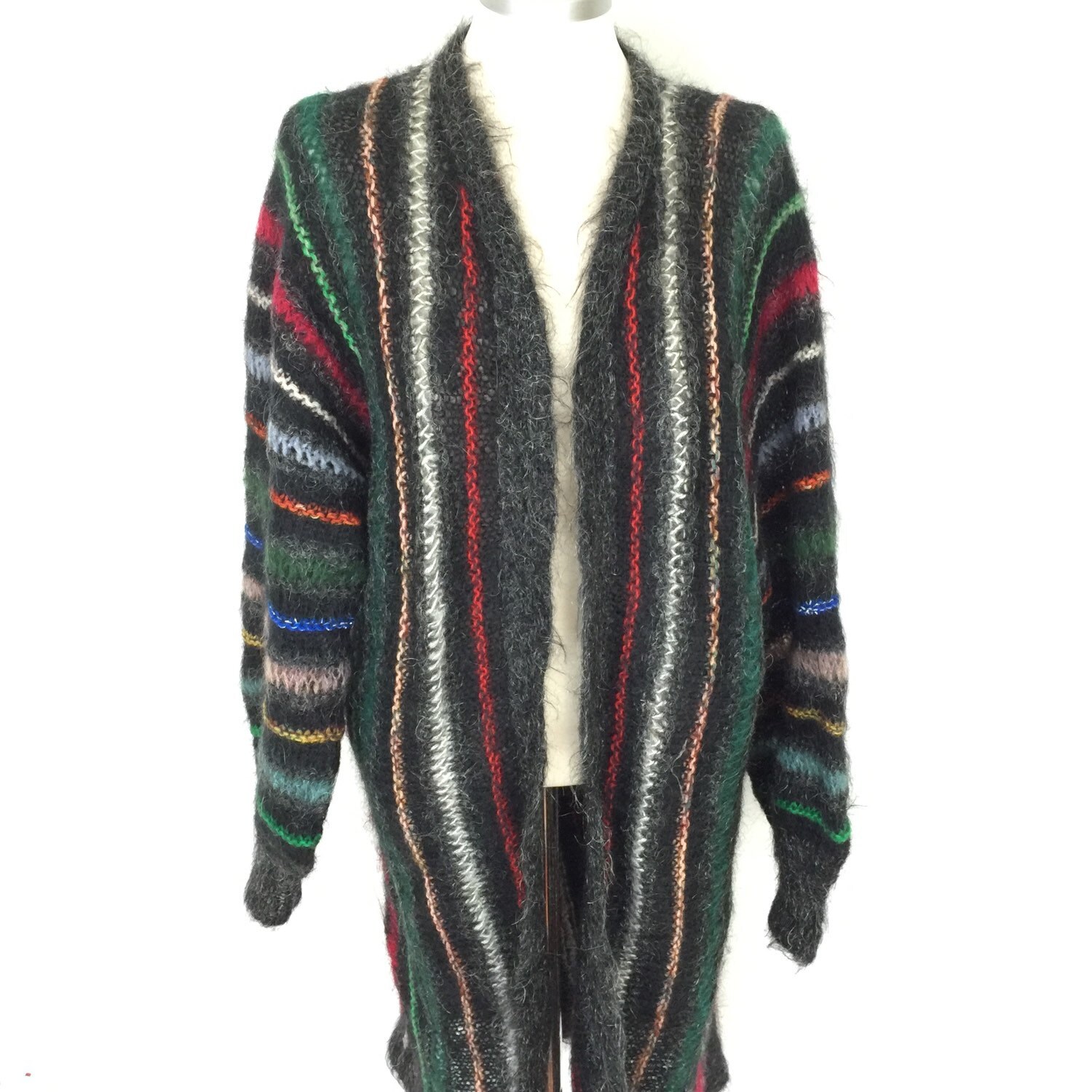 Vintage cardigan long mohair wool coatigan by SecondHandRoseWorc