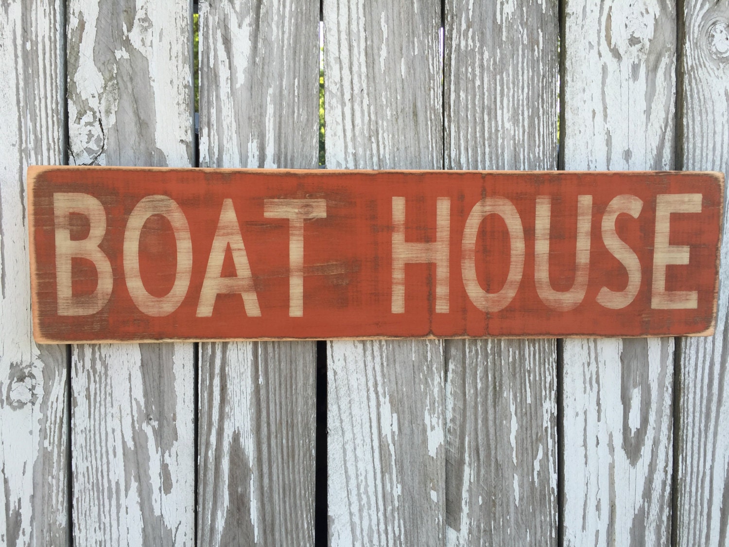 Boat House Sign 70 Color Options Wood Sign Reclaimed Wood