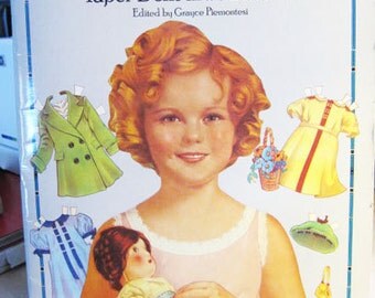 Vintage Shirley Temple Paper Doll Book New Uncut Plus Photos