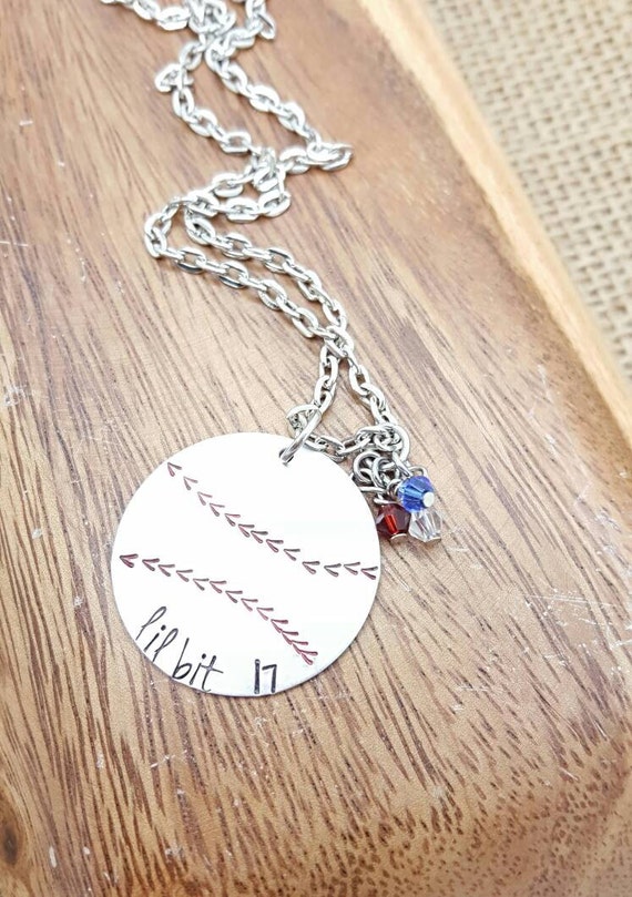 Baseball Softball Necklace Player Sports by EclecticPretties