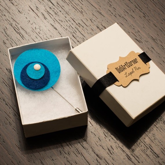 Modern Art Lapel Pin Fresh Modern Look Lapel Pin by DidiArtCorner