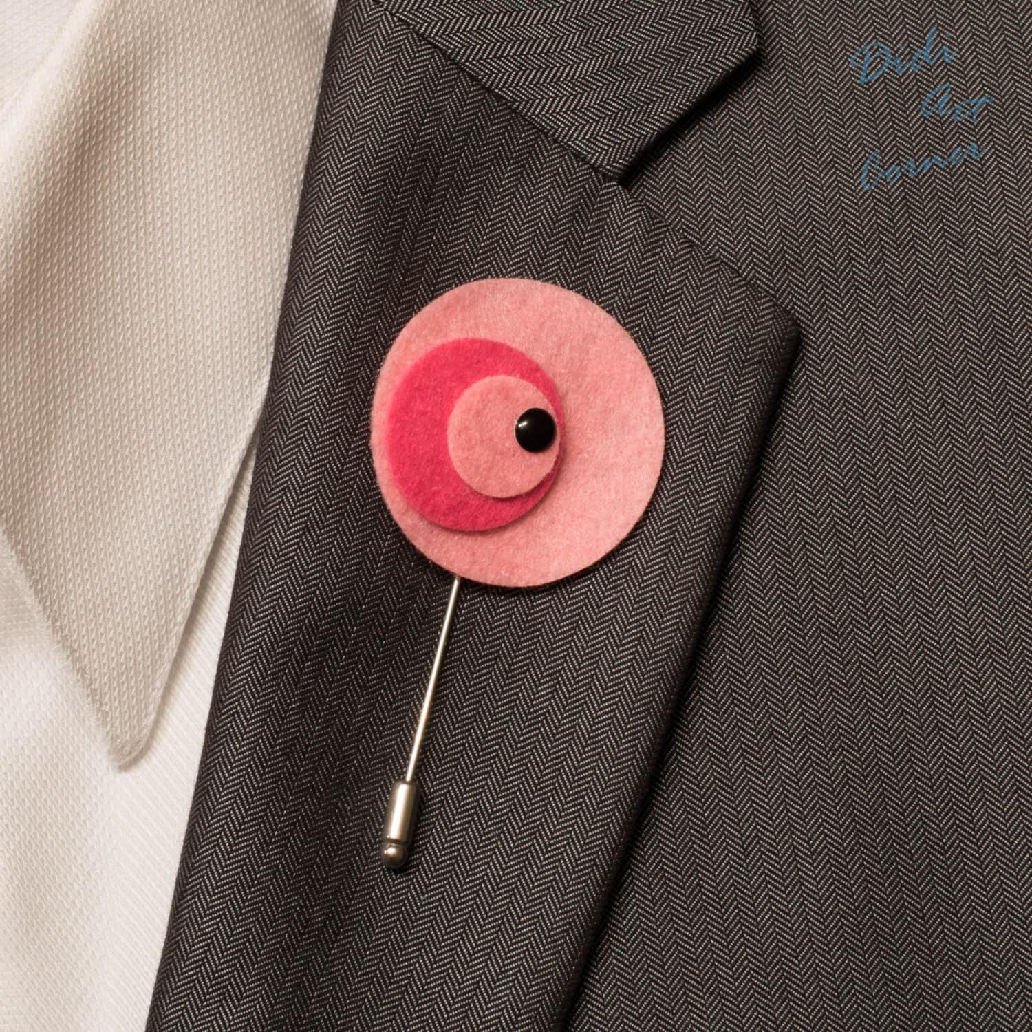 Lapel Pin Modern Look Lapel Pin Handmade brooch