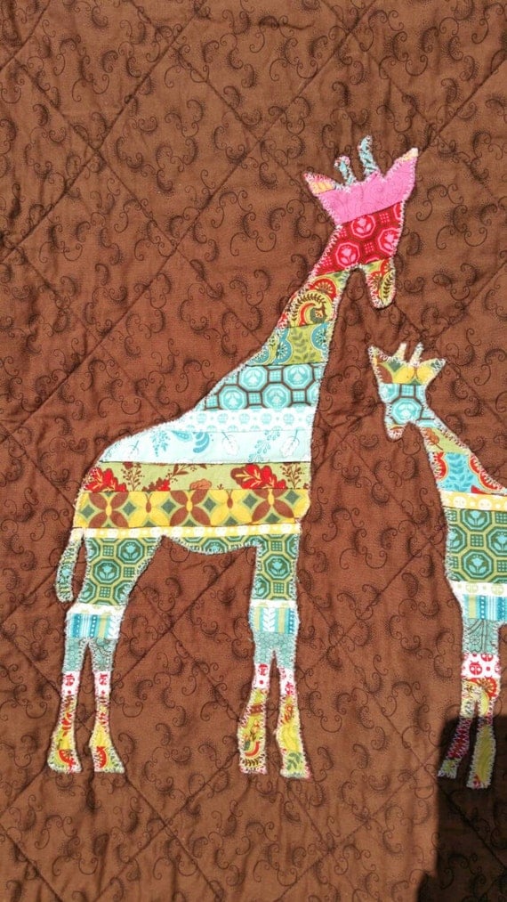 Giraffe Quilt For Baby Doll Matching Baby Quilt Room Decor