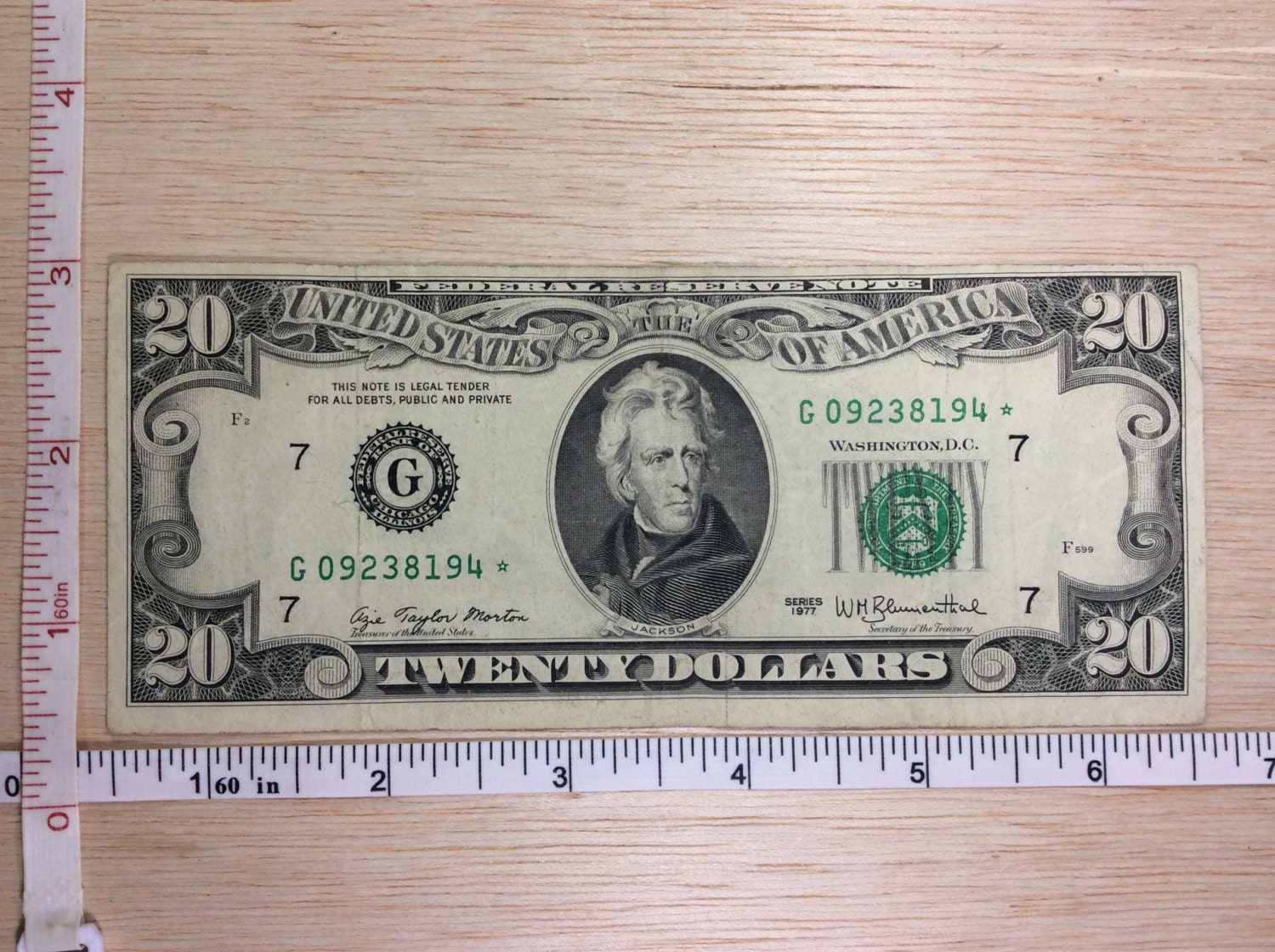 1977 20 dollar bill serial number list