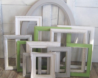 Gallery Wall Set farmhouse picture frame wall decor ombre gray frame set Gallery Wall Set farmhouse picture frame wall decor ombre gray frame set