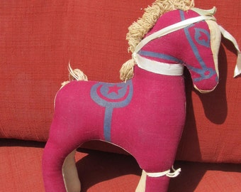 vintage stuffed horse