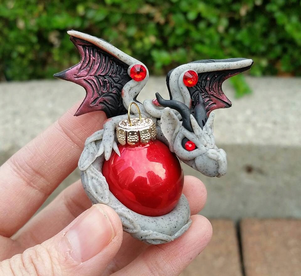 Gargoyle Dragon Christmas Ornament