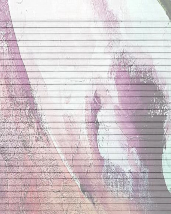 Printable Journal Page, Pink Digital Instant Download Lined Stationery