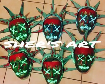 Lady liberty purge masks. Complete and ready to ship!