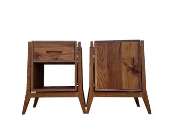Mid Century Modern End Tables & Nightstands With Storage