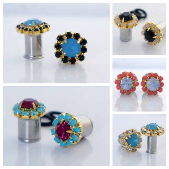 Cute Plugs 6g 4g 2g 0g 00g 7/16 Ear Gauges 4mm 5mm 6mm