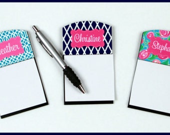 Personalized Sticky Note Holder Personalized Gifts for Coworkers Monogram Office Accessories Personalized Desk Accessory Gifts for Employees