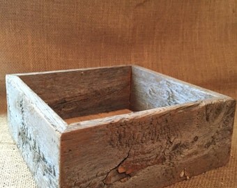 Wood box, rustic wood box, wood crate, reclaimed wood box, Rustic decor, rustic wedding decor, rustic wedding centerpiece, Easter decor