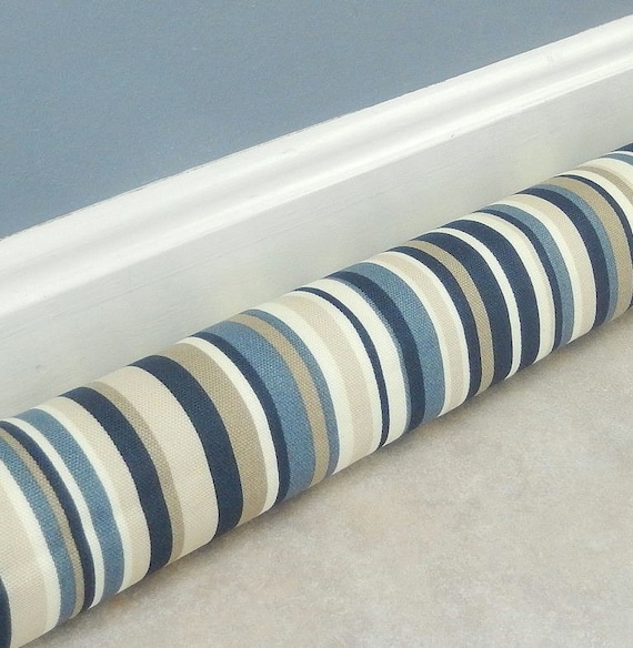 Blue Draft Stopper 28 to 42 Custom Sizes Blue