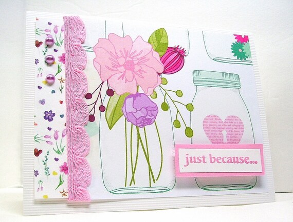 Elegant 22 Just Because Flower Card Messages