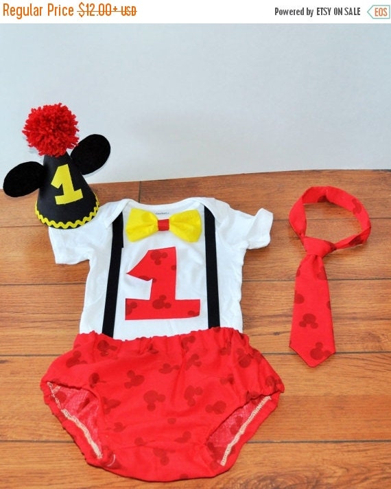 mickey smash cake outfit