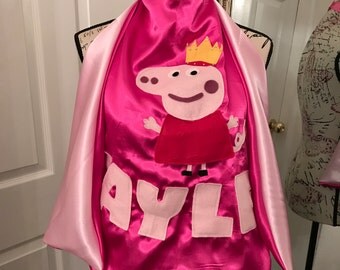 Peppa pig cape & mask