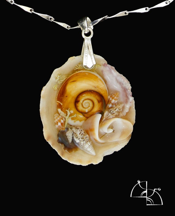 Coast. Jewelry set, shell pendant, long pearls earrings, marine style. elegant gift for her, sea style jewelry resin
