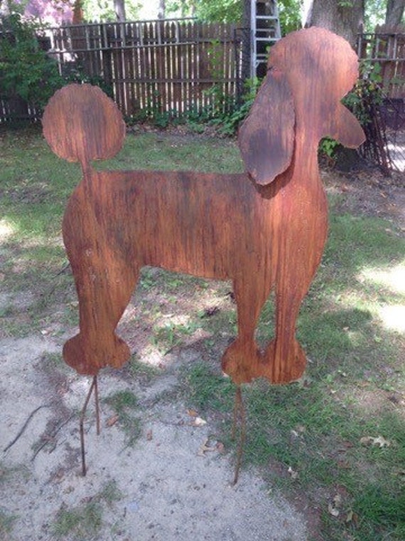 Large Metal Dog Stake any breedGarden OrnamentHoliday Dog