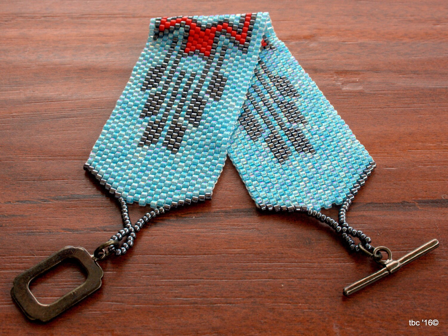 Bead Woven Bracelet Peyote Beaded Bracelet Southwest Cuff