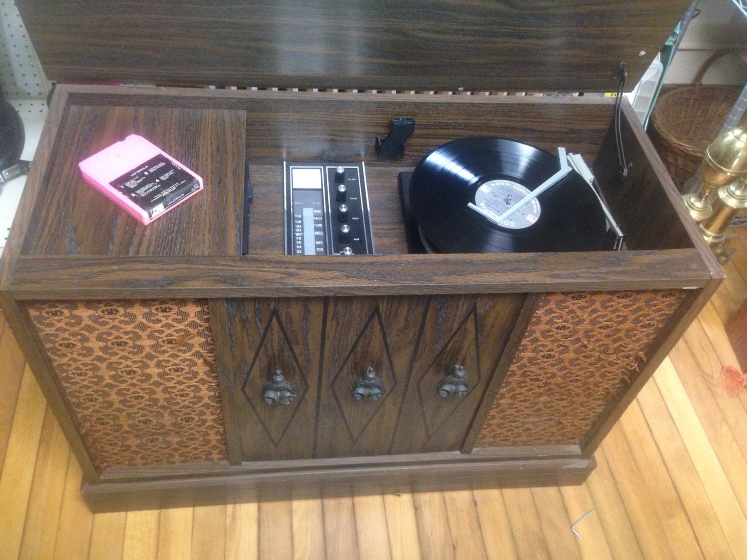 Vintage Stereo / Record Player / 8 Track by vermontthrift