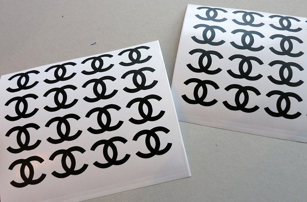 1.5''CHANELSet 16 Vinyl Decals .CHANEL logo by Agitasworks on Etsy