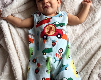 Personalized baby boy gift - cars