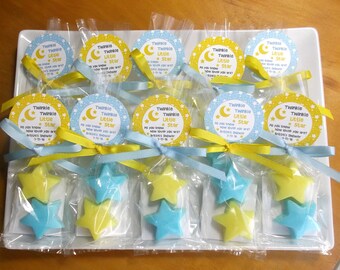 Twinkle Twinkle Little Star Baby Shower - Twinkle Star Baby Favors, Twinkle Little Star Baby Shower, Soap - Set of 10