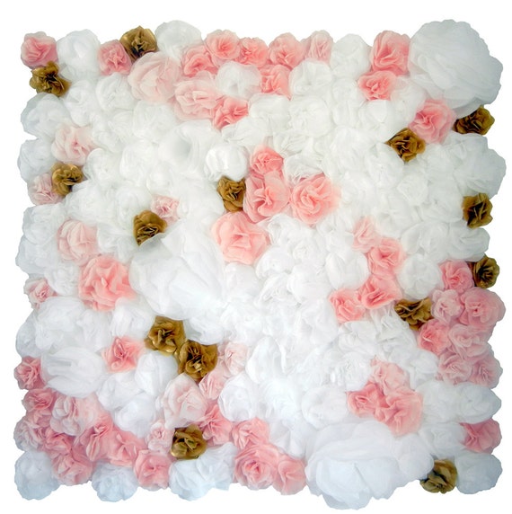 Paper Flower Wall Backdrop Floral Wall Decor by HelloPaperCo