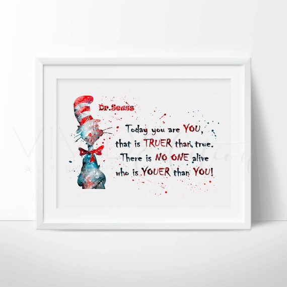 Dr. Seuss Quote Baby Boy or Girl Nursery Art Print