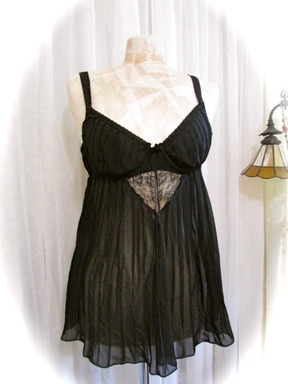 Vintage Black Lingerie Frederick Of Hollywood 34b Sexy 8670