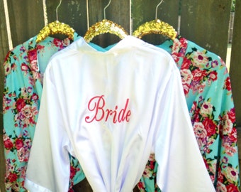 SALE! Bridesmaid Gift, Bridesmaid Robes, Fast Shipping, Monogrammed Bridesmaid Gift, Nursing Robe, COTTON, Bridesmaid Robe