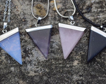 Chakra necklace, crystals and stones, chakra stones, chakra pendant, unique gift, gift for her, silver jewelry. Australian seller.
