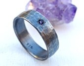 wide mens ring, mens wedding band silver, hammered silver ring, mens gemstone ring, mens wedding ring personalized, mens engagement ring