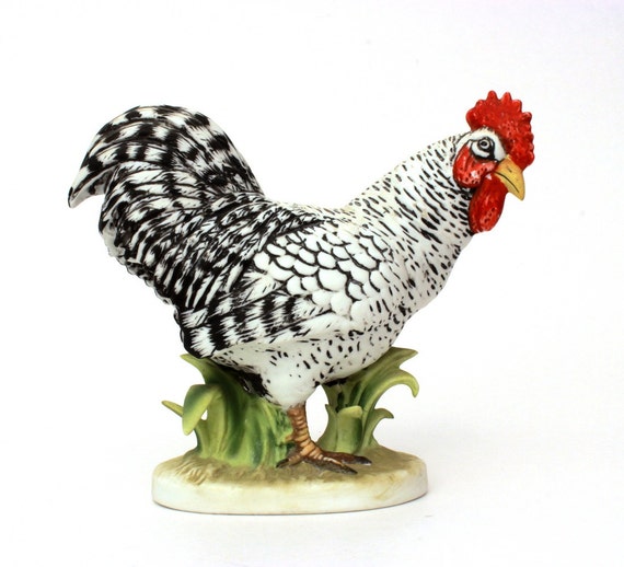 lefton rooster figurine