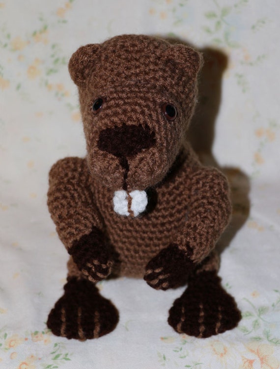Beaver Handmade Amigurumi Crochet Beaver