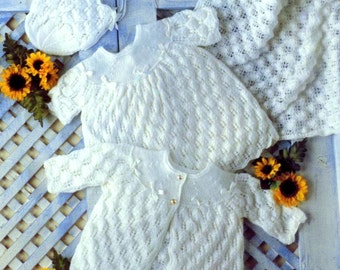 jacket crochet pattern christening Vintage Coat Baby ToysWereUsPatterns by Knitting Matinee Pattern