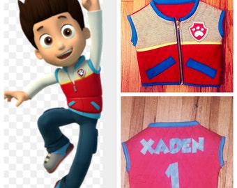 Paw Patrol Ryder Vest! Personalized!!!