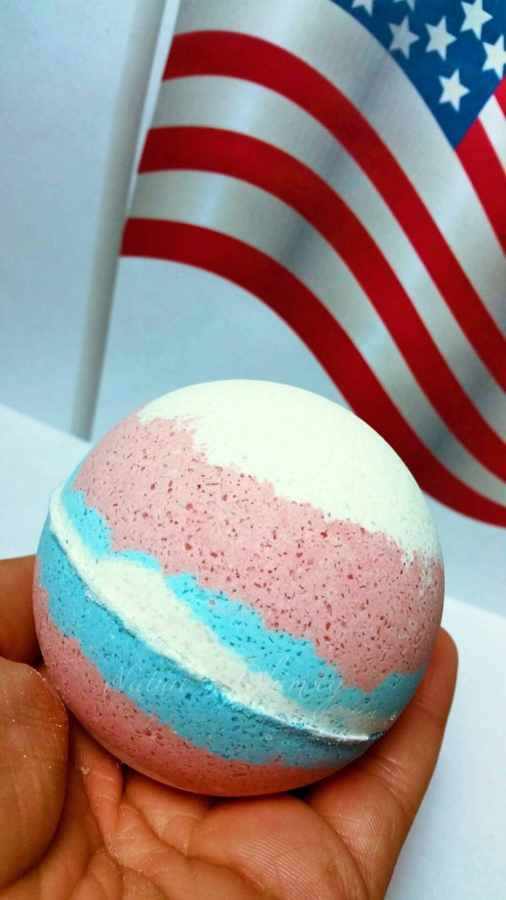 The Patriot bath bomb bath bomb red white by NaturesWhimsey1
