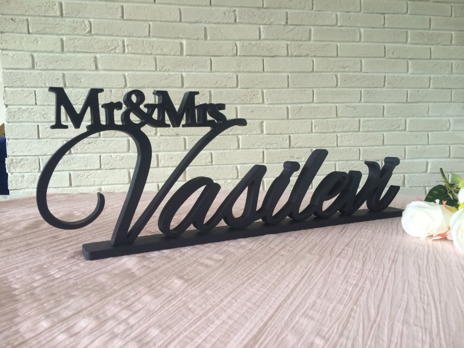 Mr And Mrs LAST NAME Sign Custom Wedding Reception Sign mr-and-mrs-last-name-sign-custom-wedding-reception-sign