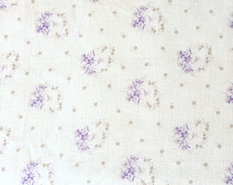 Lilac floral fabric | Etsy