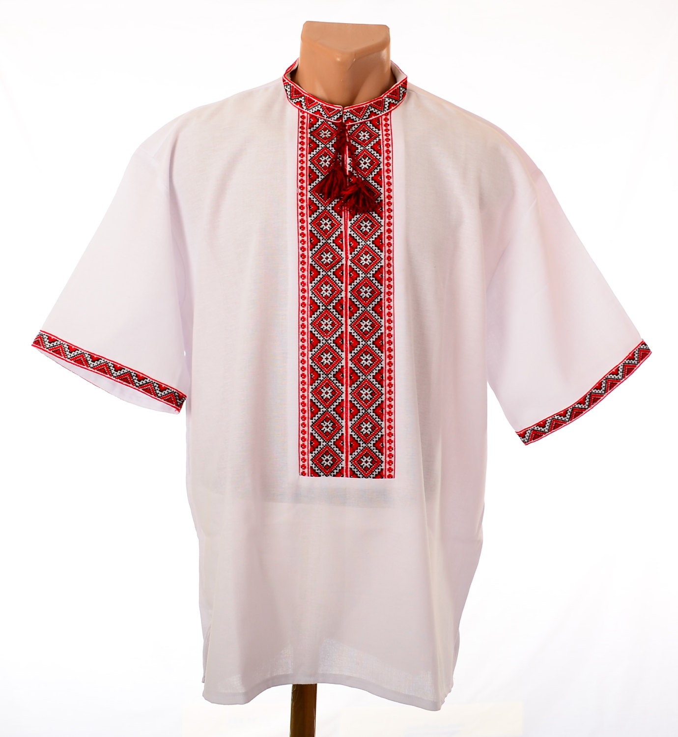 Ukrainian Hand Embroidered Men's Shirt Sorochka