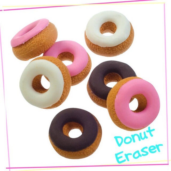Donut scented erasers set doughnut school by Popsparkle on Etsy