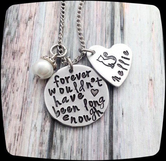 Pet Memorial Necklace Loss of family dog Loss of by ThatKindaGirl