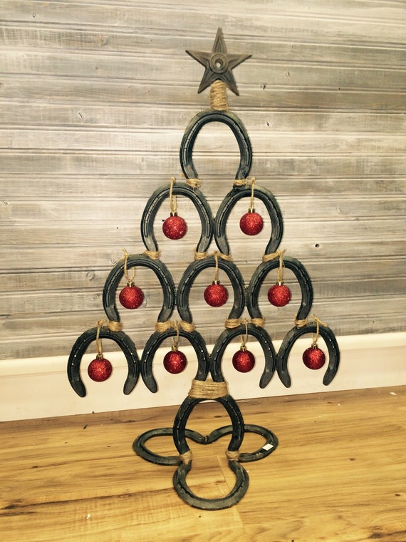 Items similar to Horseshoe Christmas Tree - Western style home decor ...