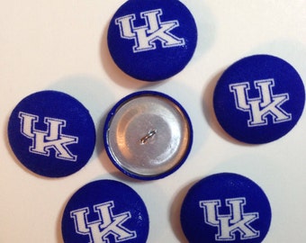 University of Kentucky fabric covered button